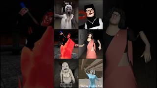 Jumpscare Battle! Slendrina Mom Vs Horror Kiss 2 Vs Manjulika Vs Mythila Vs Slenny Vs Creppy Granny