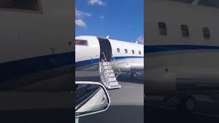 Millionaire girl shares private plane