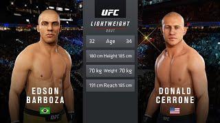 UFC 3 | Edson Barboza Vs Donald Cerrone | Cerrone's Victory: A Courageous Comeback Against Barboza |