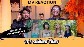 Kiss Of Life - Sticky MV Reaction | It's Summer Time YEAY!