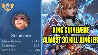 KING GUINEVERE JUNGLER HAMPIR 30 KILL - TOP 1 GLOBAL GUINEVERE MOBILE LEGENDS