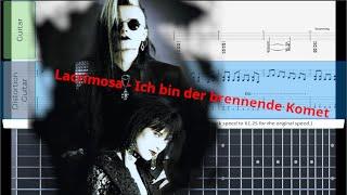 (Best Guitar Lesson) Lacrimosa - Ich bin der brennende Komet (slow speed for lesson)