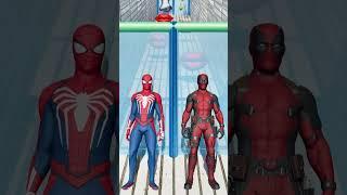 GTA V New Kiss Run Spider-man vs Deadpool Funny Epic Challenge! #gta