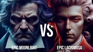 MOZART VS BEETHOVEN  (Mozart Lacrimosa Epic Version vs Beethoven Moonlight Sonata Epic Version)