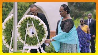 Perezida Paul Kagame na Madamu Jeannette Kagame bunamiye Intwari z’Igihugu || highlight video