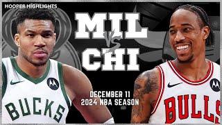 Milwaukee Bucks vs Chicago Bulls Full Game Highlights | Dec 11 | 2024 NBA Season