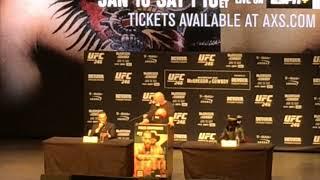 Flashback: Conor McGregor vs Cowboy Cerrone UFC 246 Pre Fight Press Conference (fan reaction)