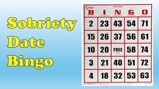 Sobriety Date Bingo