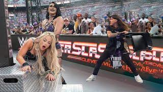 Dominik Mysterio Take the chair from Rhea Ripley and save Liv Morgan WWE Dominik KISS Liv Morgan