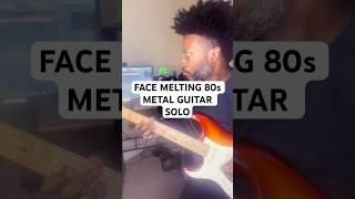 Face melting 80s metal guitar shred solo