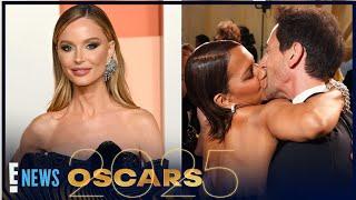 Georgina Chapman Reacts to Adrien Brody’s Halle Berry Kiss | Oscars 2025 | E! News