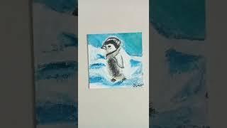 I painted a penguin with gouache #nootnoot #memes #funny #penguin #nootnootmeme #humor