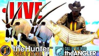 Gemsbok Grinding is BACK! (Diamond Male Grind) + Fishing Africa! | LIVE