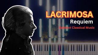 "Lacrimosa"  Requiem Mass in D minor, K. 626 Classical Music - Mozart Simple Piano Version