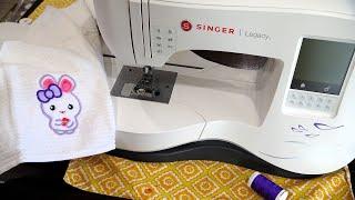 How to Embroider an Appliqué in an Embroidery Machine ft. Singer Legacy SE-300 & A Free JuJu Design!