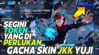 JUMLAH TOKEN YANG DI HABISKAN UNTUK GACHA 1 SKIN JUJUTSU KAISEN HONOR OF KINGS ( GACHA SKIN YUJI )