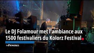 Le DJ Folamour met l’ambiance aux 1500 festivaliers du Kolorz Festival