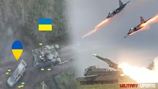 Horrifying Moments! Russian Army Destroy Ukrainian forts, Tanks and soldiers