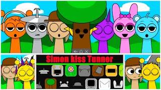 Sprunki - incredibox SIMON KISSED TUNNER in sprunki kiss edition