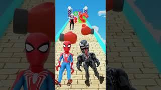 New Kiss or Slap Run with Red Spidey vs Venom! #gta