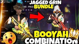 October FF New Bundle Combination ❣️Jagged Grin Bundles Combination October booyah pass Bundle