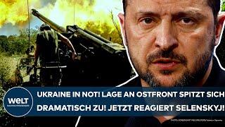 PUTINS KRIEG: Ukraine in der Klemme! Lage im Osten spitzt sich dramatisch zu! Nun reagiert Selenskyj