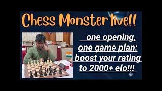 Chess Monster Live: The Journey To 2000 Elo!!!