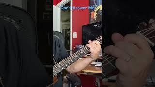 Don’t Answer Me- Alan Parsons Project cover