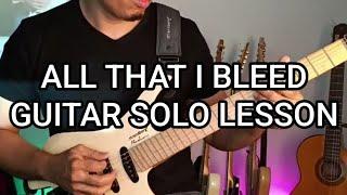 alvin deleon is live! SAVATAGE ALL THAT I BLEED GUITAR SOLO LESSON