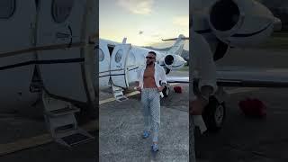 Millionaire out from plane