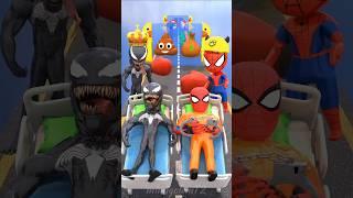 Help Red Spidey vs Venom Pass Kiss & Punch Run Fun #gta