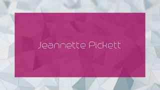 Jeannette Pickett - appearance