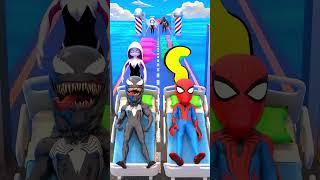 Help Red Spidey vs Venom Pass Kiss & Punch Run Funny Challenge! #gta