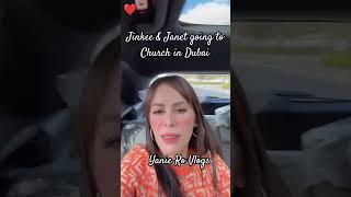 Jinkee & Janet going to church in Dubai #trendingshorts #viralvideo #fyp #trendingshorts #twins