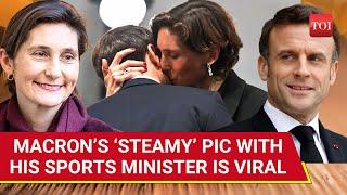 Viral: Macron’s Kiss With French Sports Minister Sets Tongues Wagging | Paris Olympics