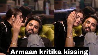 bigg boss ott 3 live, Armaan Malik kiss kritika Malik ,Kritika armaan kiss to each other