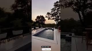 Indian millionaire shares pool view