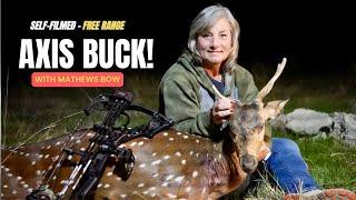 Jeanette's Blanco County Axis Buck - Self Filmed Solo Hunt!