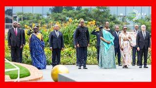 #Ubutwari2025: Ubwo Perezida Kagame na Madamu Jeannette Kagame bageraga ku Gicumbi cy'Intwari