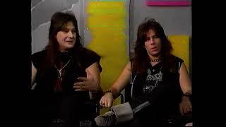 Savatage - 1986 interview Jon & Criss at Power Hour (Music Box) BETTER QUALITY