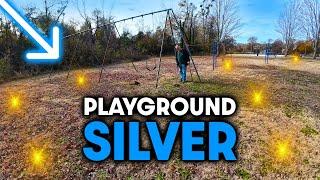 SILVER Was SCATTERED EVERYWHERE At This Old Schoolhouse Playground!