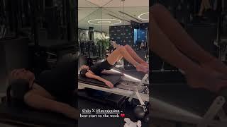 Dan Bilzerian girl enjoying workout