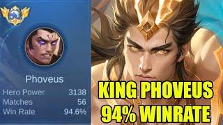 KING PHOVEUS 94% WINRATE sejago apa sih? sanggup 1vs5 tanpa mati tiru cara dia kalian auto jago