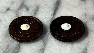 コイン磨き比べ ピカールとピカールネオどっちがピカピカ？ Japanese old coins cleaning