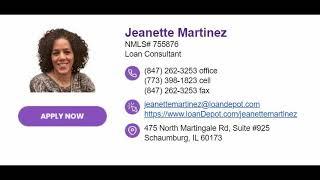 Jeanette Martinez, one of the best loan brokers in Chicagoland for property buyers! Good rates!