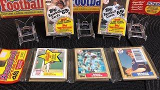 1987 Topps Baseball Rip! Barry Bonds, Bo Jackson, Barry Larkin. One rack pack and two cello packs