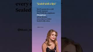 Sealed with a Kiss lyrics (Verse-2) - Brian Hyland (Cover by Emily Linge) #lyrics #shorts