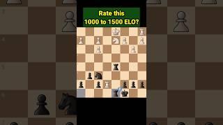 Rate this 1000 to 1500 ELO???#shorts #chess