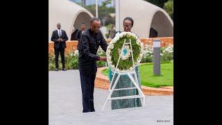 Perezida Kagame na Madamu Jeannette Kagame bunamiye Intwari z’u Rwanda