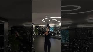 Kendall Jenner poses in gym